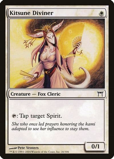 Kitsune Diviner Champions of Kamigawa Magic card