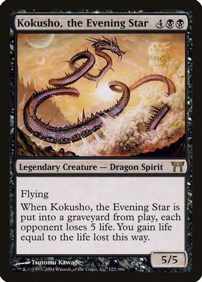 Kokusho the Evening Star Champions of Kamigawa Magic card