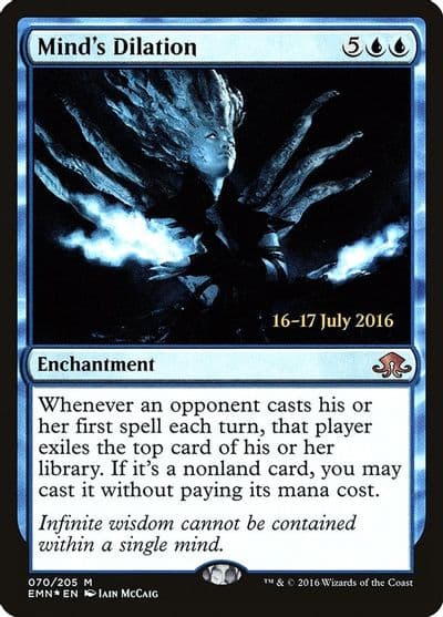 Minds Dilation Prerelease Cards Magic card