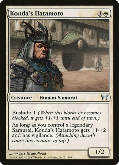 Kondas Hatamoto Champions of Kamigawa Magic card