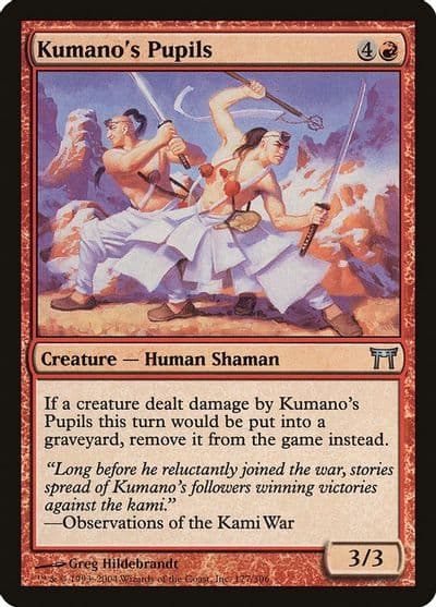 Kumanos Pupils Champions of Kamigawa Magic card