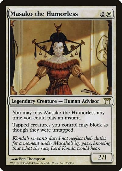 Masako the Humorless Champions of Kamigawa Magic card