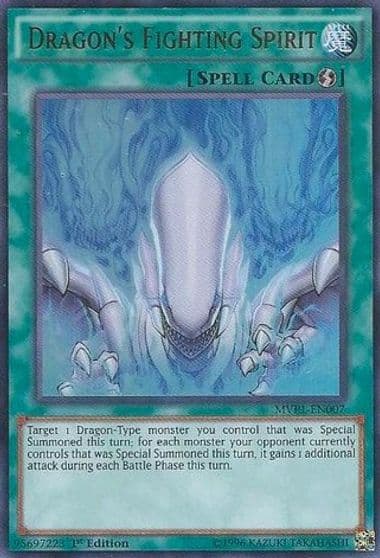 Dragons Fighting Spirit The Dark Side of Dimensions Movie Pack Yu-Gi-Oh! card