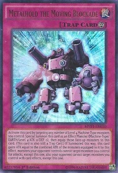 Metalhold the Moving Blockade The Dark Side of Dimensions Movie Pack Yu-Gi-Oh! card