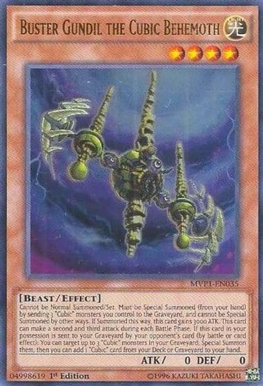 Buster Gundil the Cubic Behemoth The Dark Side of Dimensions Movie Pack Yu-Gi-Oh! card