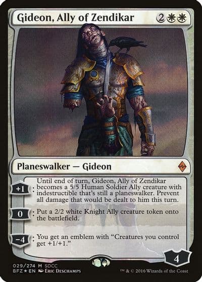 Gideon Ally of Zendikar SDCC 2016 Exclusive Media Promos Magic card