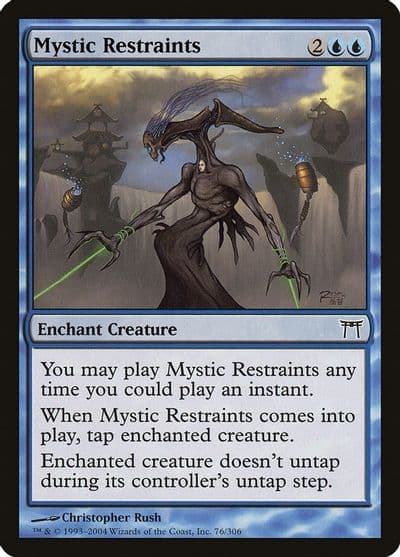 Mystic Restraints Champions of Kamigawa Magic card