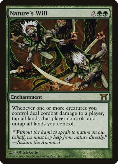 Natures Will Champions of Kamigawa Magic card