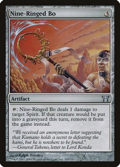 Nine Ringed Bo Champions of Kamigawa Magic card