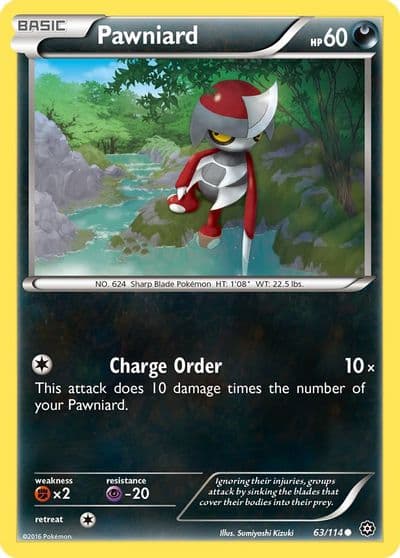 Pawniard XY - Steam Siege Pokemon card