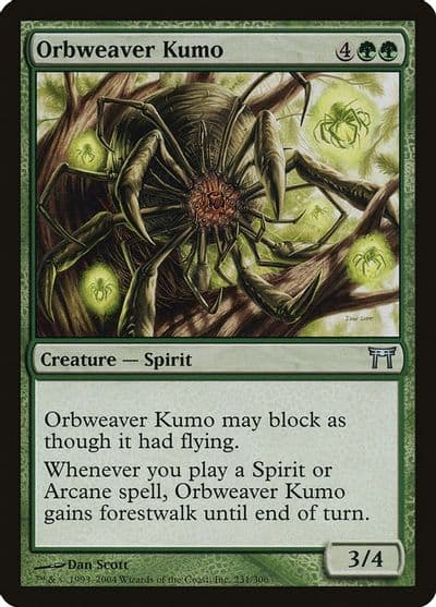 Orbweaver Kumo Champions of Kamigawa Magic card