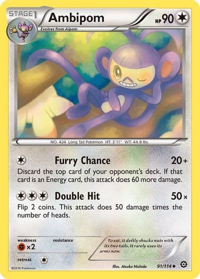 Ambipom XY - Steam Siege Pokemon card