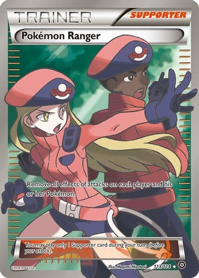 Pokemon Ranger (Full Art) XY - Steam Siege Pokemon card