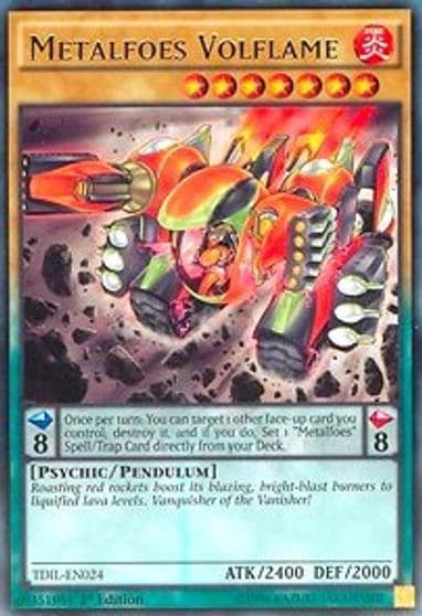 Metalfoes Volflame The Dark Illusion Yu-Gi-Oh! card
