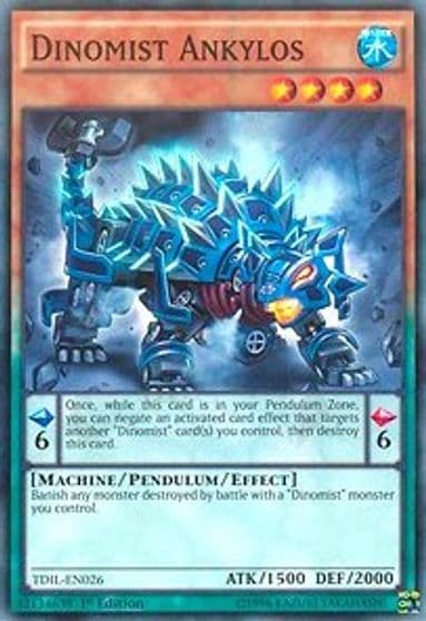 Dinomist Ankylos The Dark Illusion Yu-Gi-Oh! card