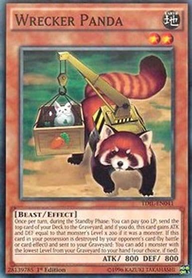 Wrecker Panda The Dark Illusion Yu-Gi-Oh! card