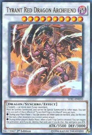 Tyrant Red Dragon Archfiend The Dark Illusion Yu-Gi-Oh! card