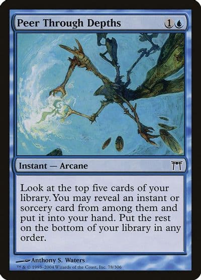 Peer Through Depths Champions of Kamigawa Magic card