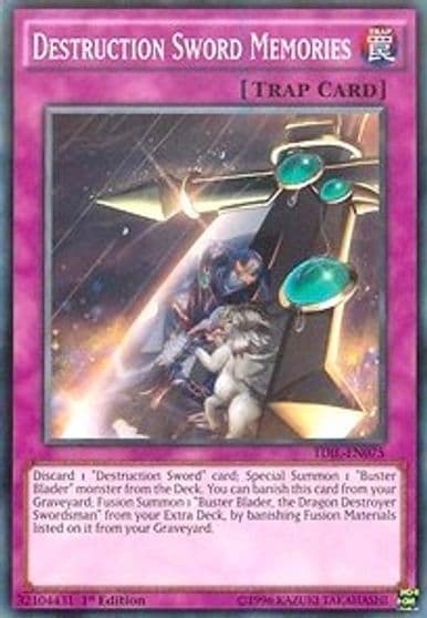 Destruction Sword Memories The Dark Illusion Yu-Gi-Oh! card