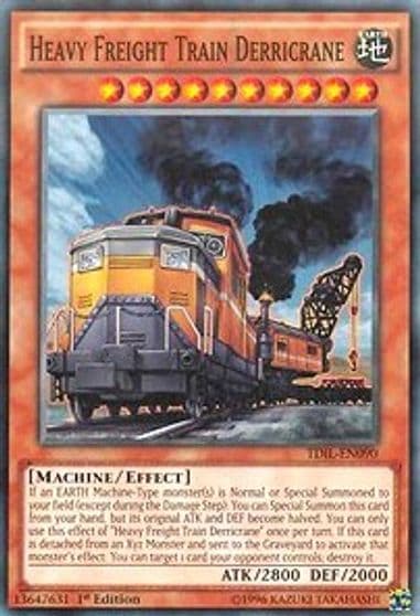 Heavy Freight Train Derricrane The Dark Illusion Yu-Gi-Oh! card
