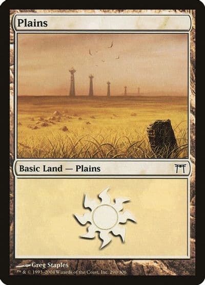 Plains 290 Champions of Kamigawa Magic card