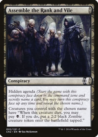 Assemble the Rank and Vile Conspiracy: Take the Crown Magic card
