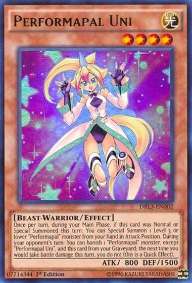 Performapal Uni Dragons of Legend: Unleashed Yu-Gi-Oh! card