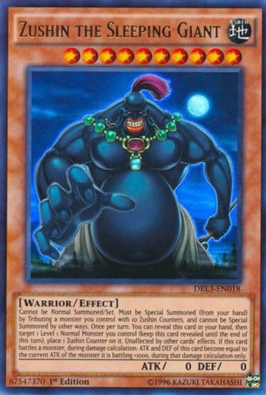 Zushin the Sleeping Giant Dragons of Legend: Unleashed Yu-Gi-Oh! card