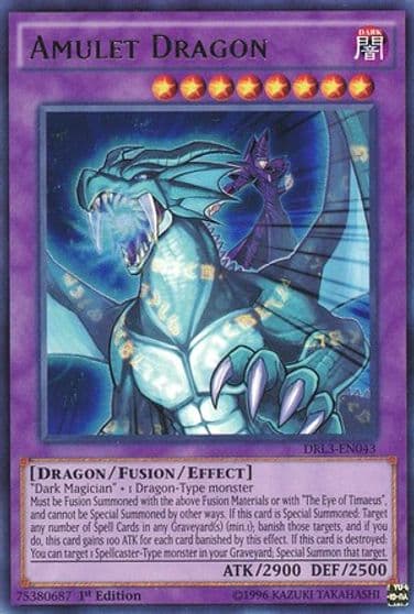 Amulet Dragon Dragons of Legend: Unleashed Yu-Gi-Oh! card