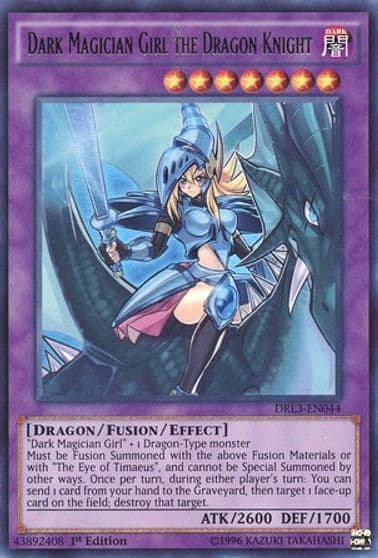 Dark Magician Girl the Dragon Knight Dragons of Legend: Unleashed Yu-Gi-Oh! card