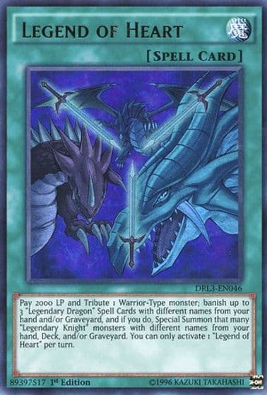 Legend of Heart Dragons of Legend: Unleashed Yu-Gi-Oh! card
