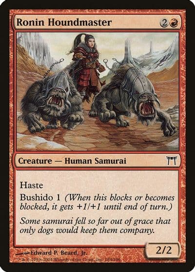 Ronin Houndmaster Champions of Kamigawa Magic card