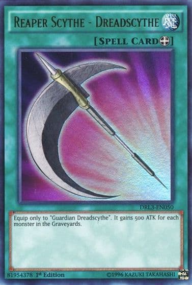 Reaper Scythe Dreadscythe Dragons of Legend: Unleashed Yu-Gi-Oh! card