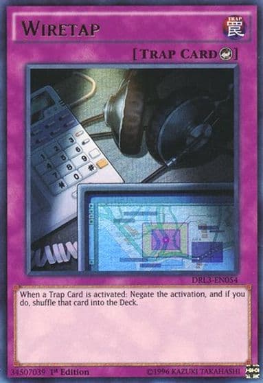 Wiretap Dragons of Legend: Unleashed Yu-Gi-Oh! card