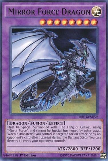 Mirror Force Dragon Dragons of Legend: Unleashed Yu-Gi-Oh! card