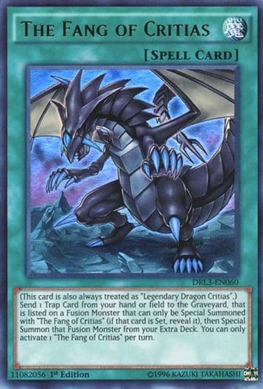 The Fang of Critias Dragons of Legend: Unleashed Yu-Gi-Oh! card