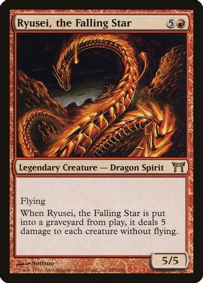Ryusei the Falling Star Champions of Kamigawa Magic card