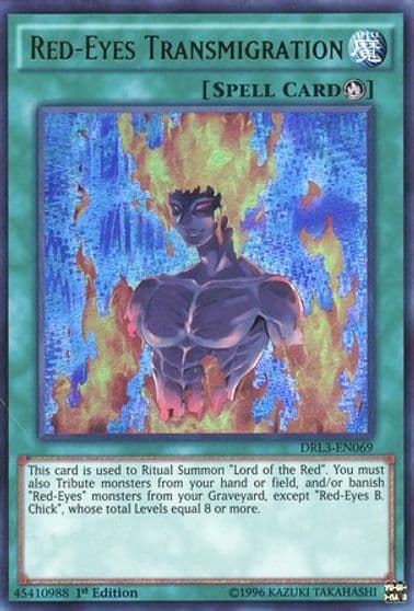 Red Eyes Transmigration Dragons of Legend: Unleashed Yu-Gi-Oh! card