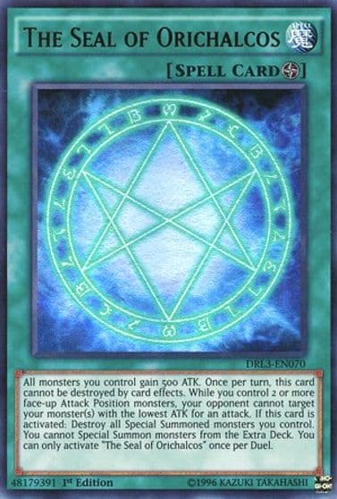 The Seal of Orichalcos Dragons of Legend: Unleashed Yu-Gi-Oh! card