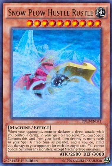 Snow Plow Hustle Rustle Dragons of Legend: Unleashed Yu-Gi-Oh! card