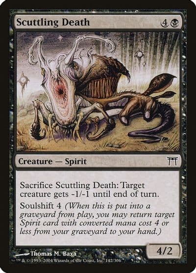 Scuttling Death Champions of Kamigawa Magic card