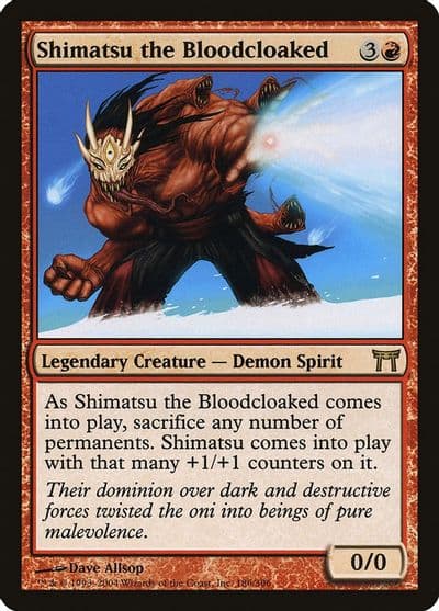 Shimatsu the Bloodcloaked Champions of Kamigawa Magic card