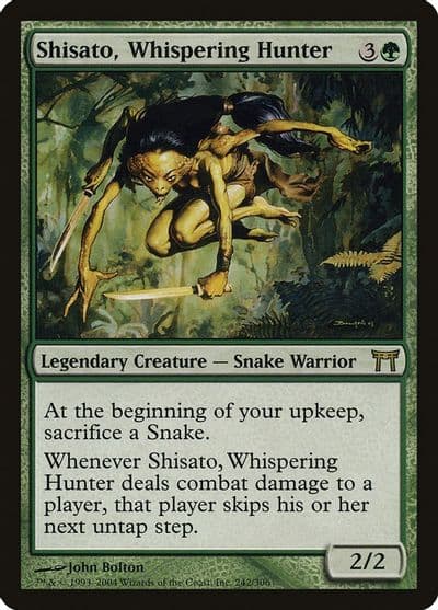 Shisato Whispering Hunter Champions of Kamigawa Magic card