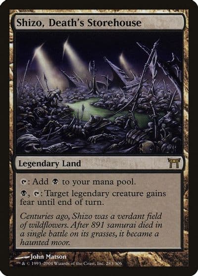 Shizo Deaths Storehouse Champions of Kamigawa Magic card