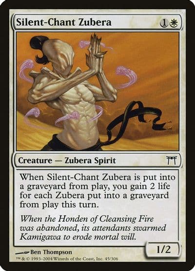 Silent Chant Zubera Champions of Kamigawa Magic card