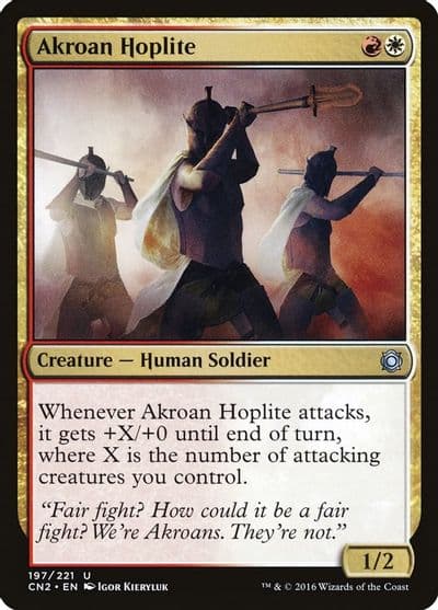 Akroan Hoplite Conspiracy: Take the Crown Magic card