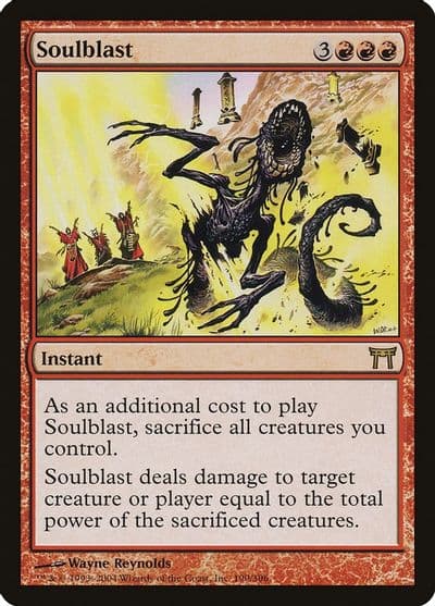 Soulblast Champions of Kamigawa Magic card