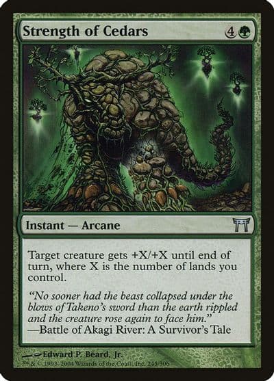 Strength of Cedars Champions of Kamigawa Magic card