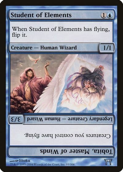 Student of Elements Tobita Master of Winds Champions of Kamigawa Magic card