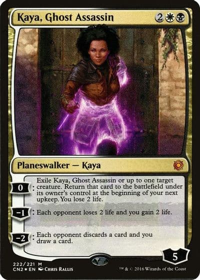 Kaya Ghost Assassin Alternate Art Foil Conspiracy: Take the Crown Magic card